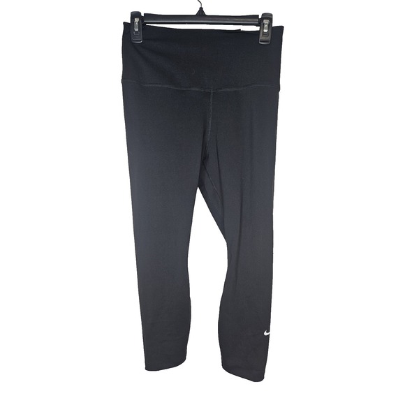 Nike Dri-FIT Black Training Leggings Women's Medium High Waist Stretch NWT - Picture 1 of 9